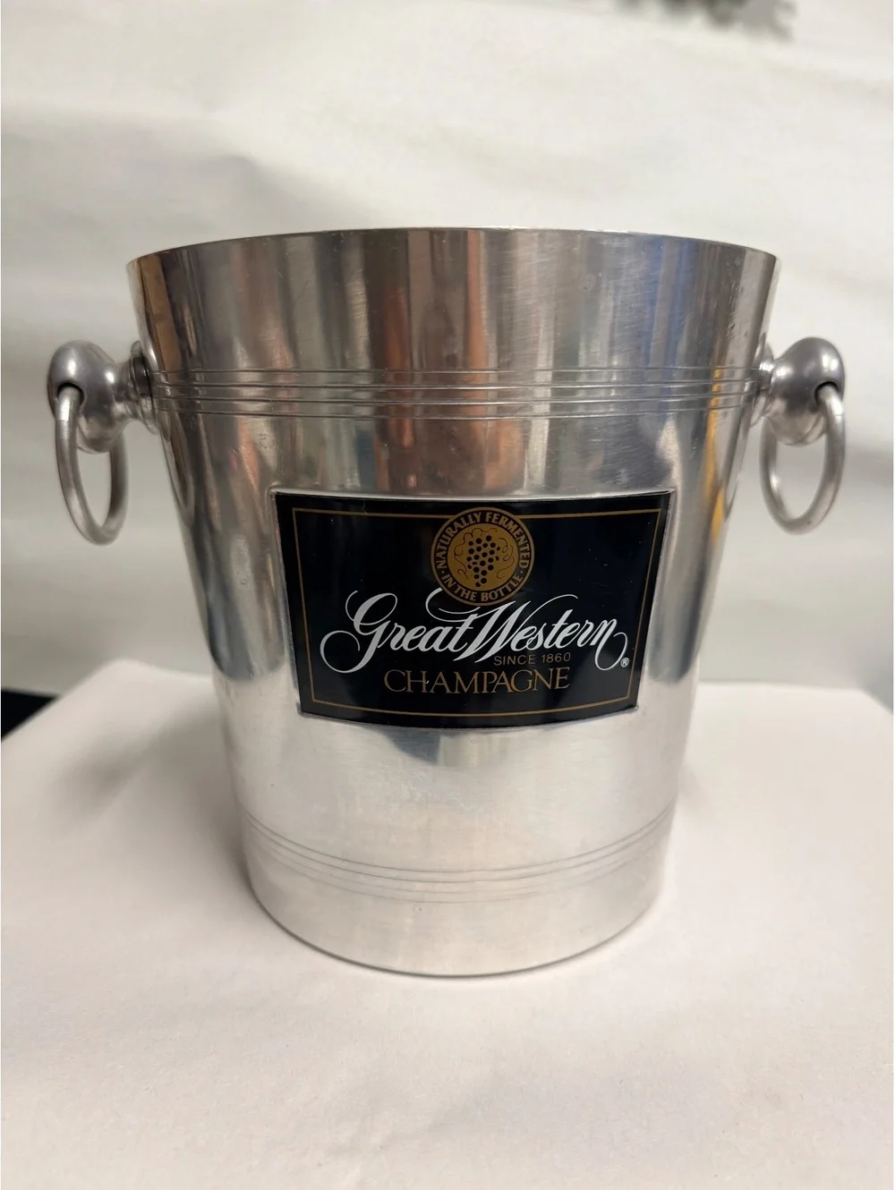 Great Western Champagne Stainless Steel Ice Bucket From France